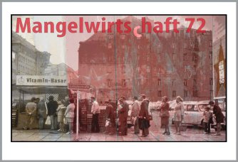 zur Zeit der Leipziger Messe 1972 mit Plakat rechts
